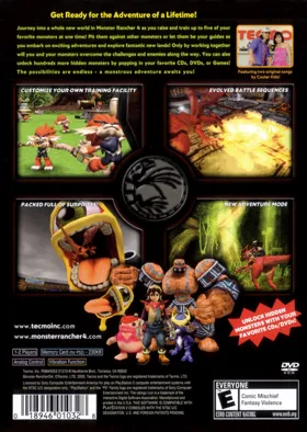 Monster Rancher 4 box cover back